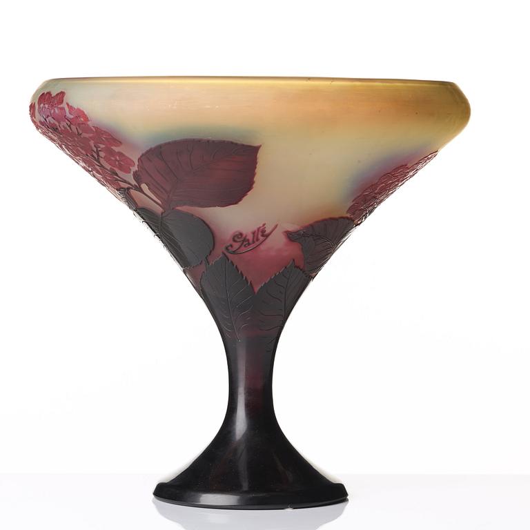 Emile Gallé, an Art Nouveau cameo glass vase, Nancy, France.