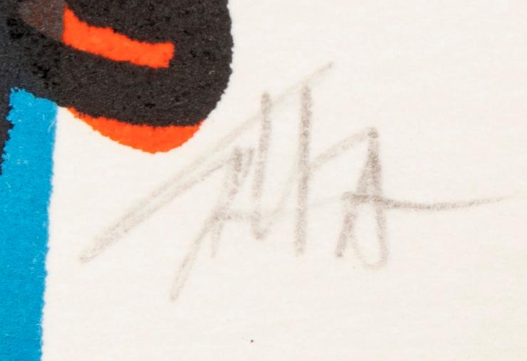 Antonio Saura, lithograph signed and numbered 24/125.