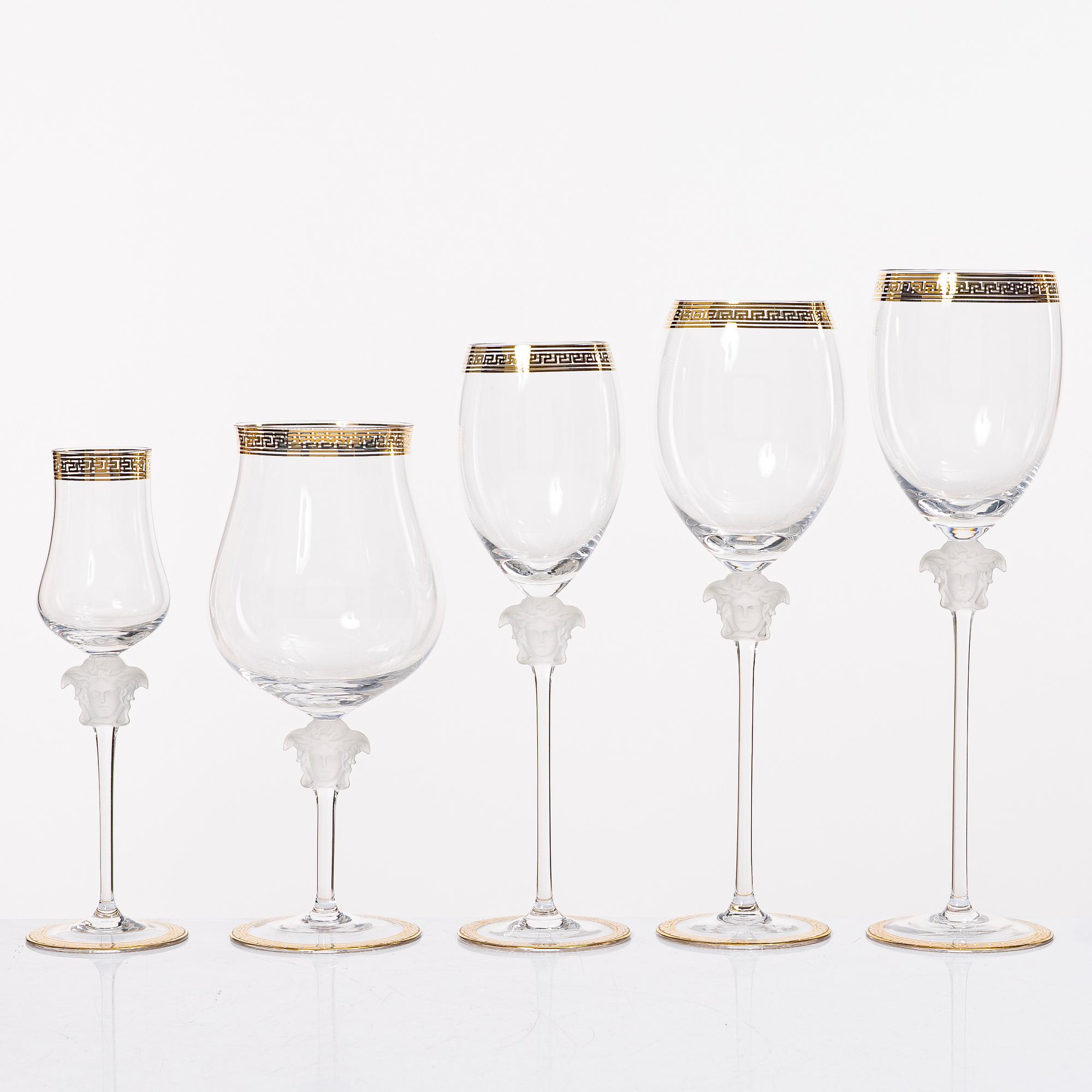 Versace, an 18 piece 'Medusa' glass service, Rosenthal, Germany.