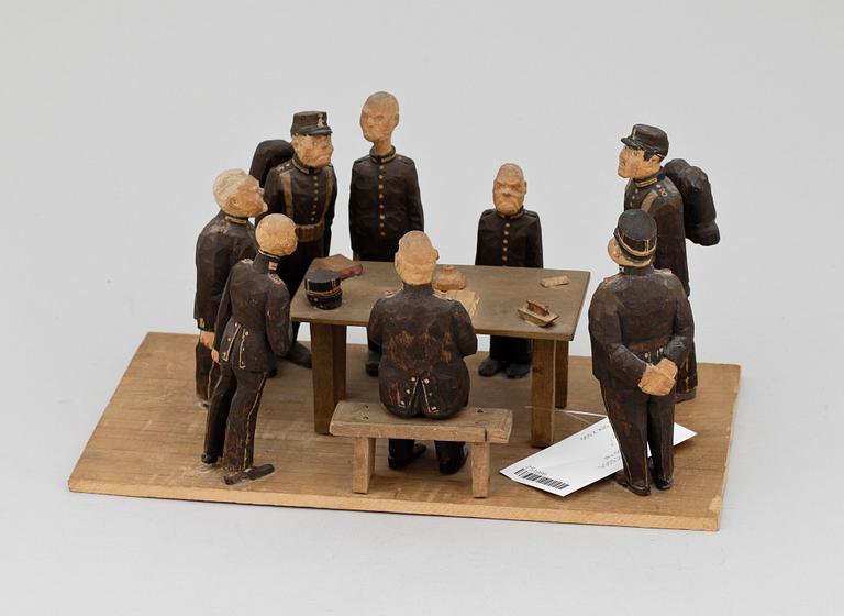 AXEL ERICSSON, träskulptur, 1900-tal.