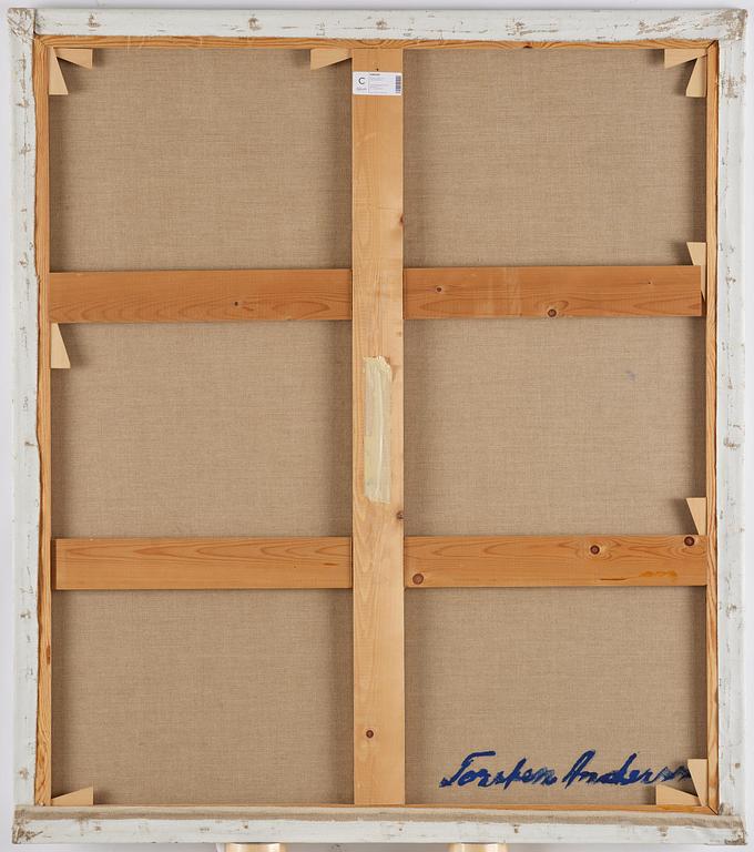 Torsten Andersson, "Staty. Lackerad masonitskulptur + svart sockel".