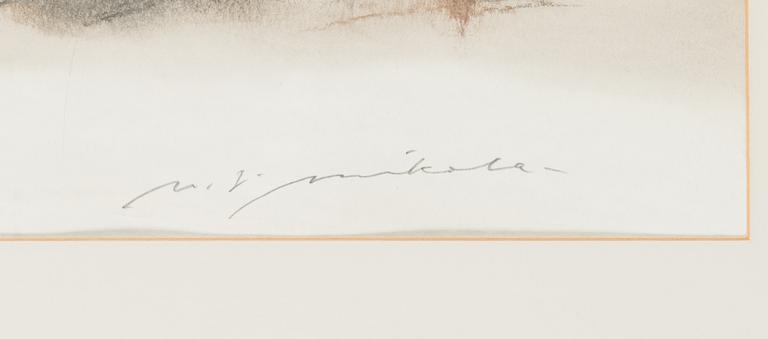 Nandor Mikola, watercolour, signed.