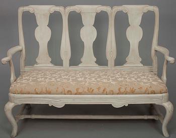 SOFFA, senbarockstil, Sverige, ca 1900.