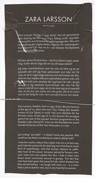 Albert Wiking, "Zara", 2015.