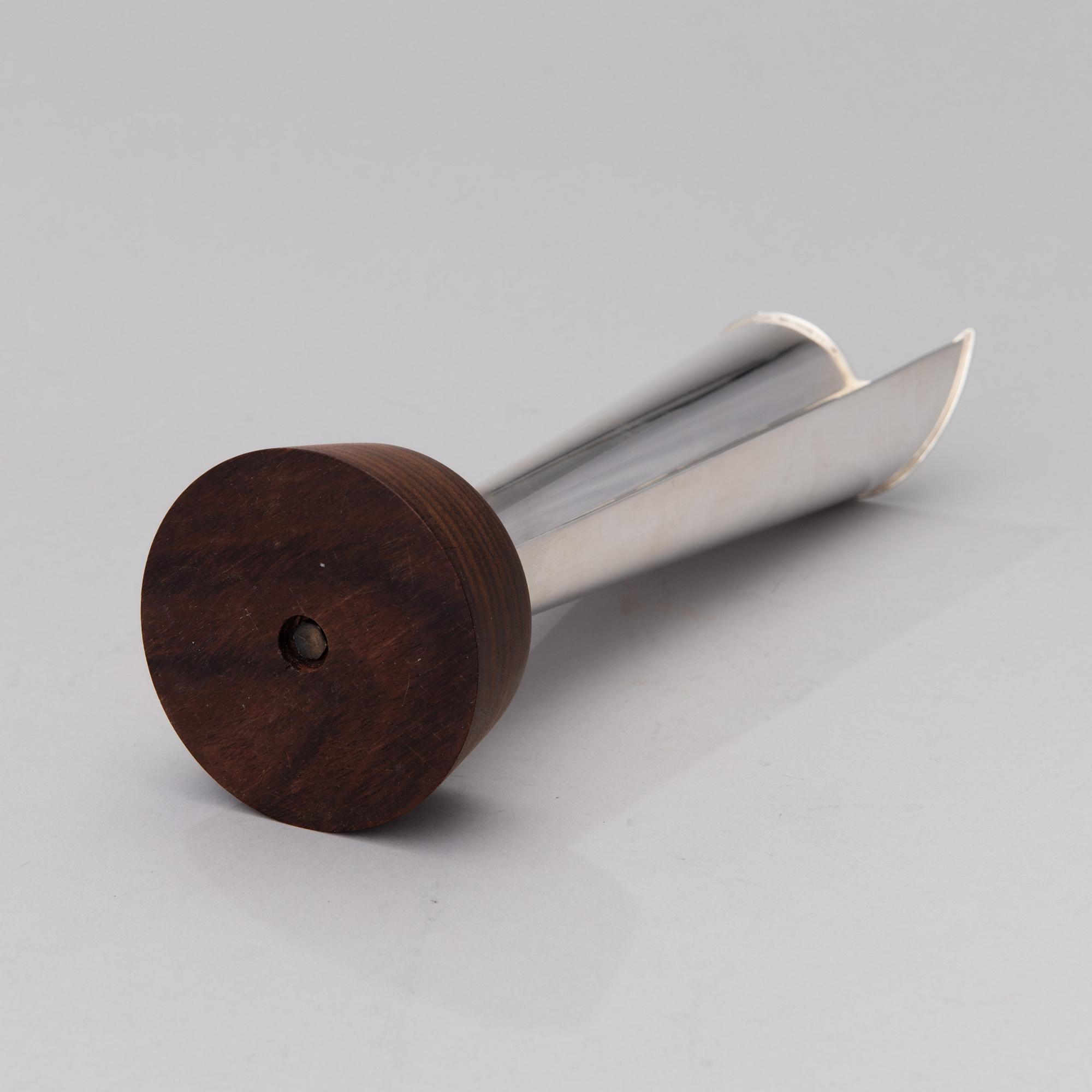 TAPIO WIRKKALA, VAS, silver (916), "Liekki" (Flamma), Hopeakeskus, Tavastehus 1968.