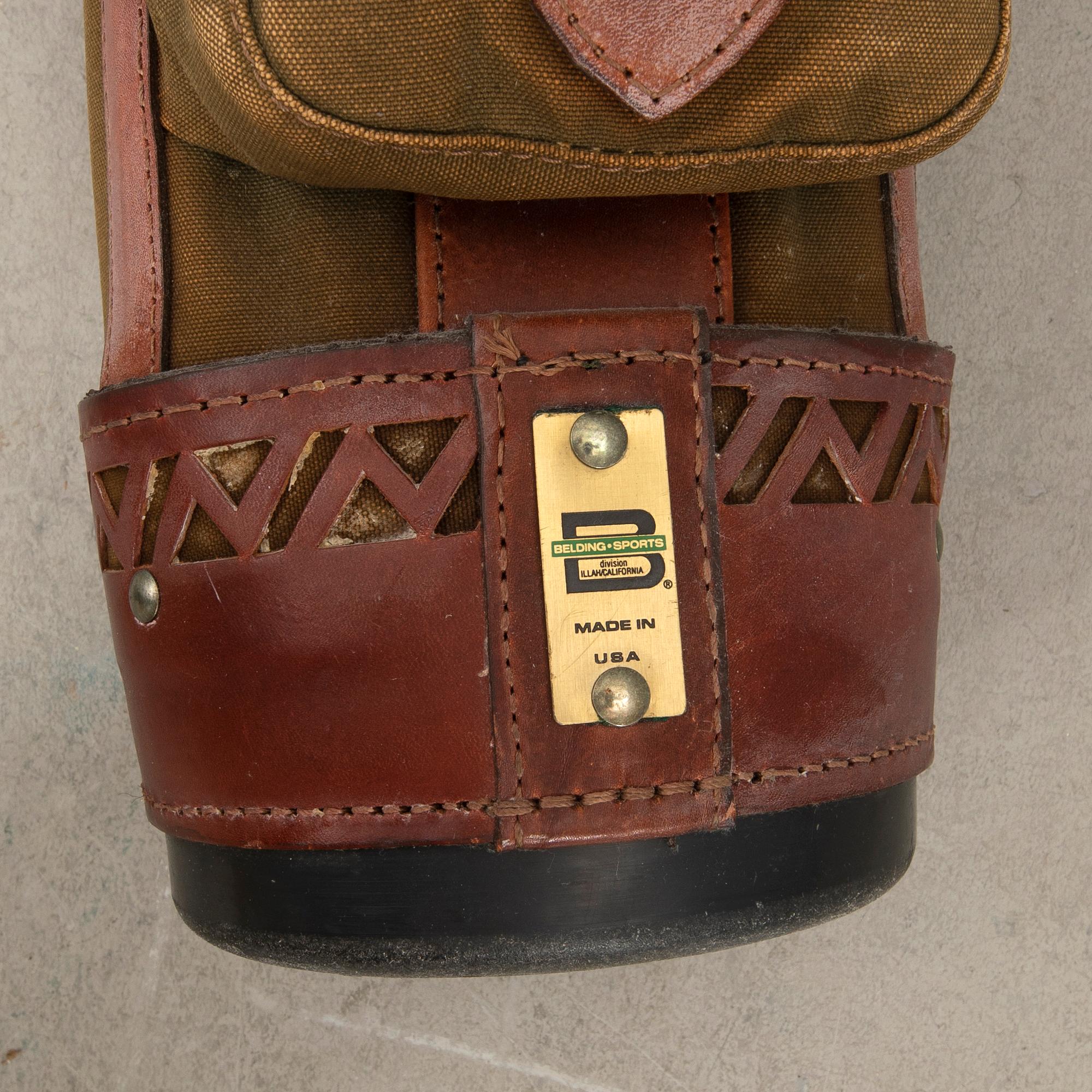 Golf clubs with bag Scotland first half of the 20th century.