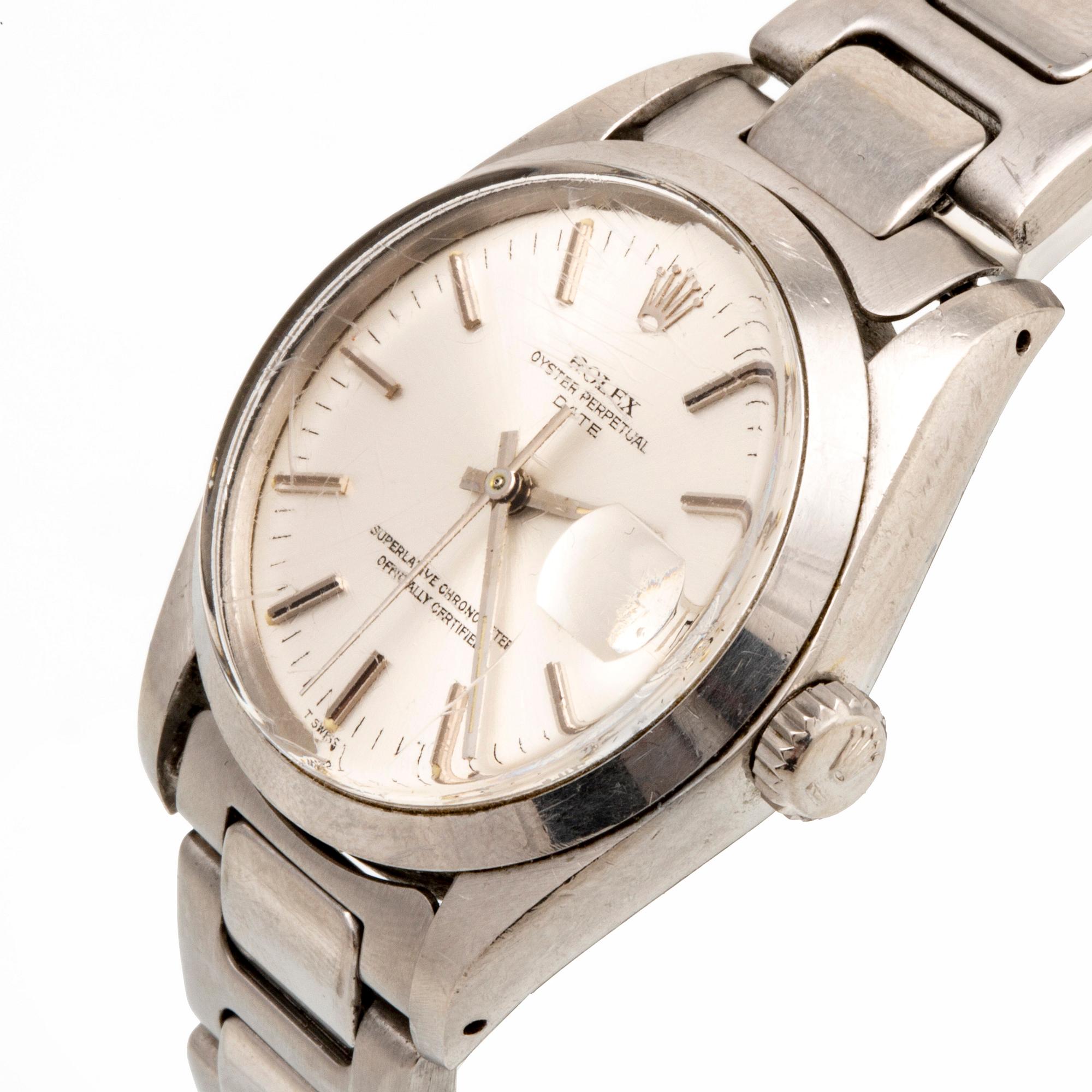 Rolex, Oyster Perpetual, Date, Chronometer, armbandsur, 34,5 mm.