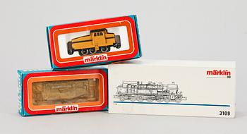 PARTI LOK, 3 st, Märklin H0 3109, 3080 samt 3142. 1900-talets andra hälft.