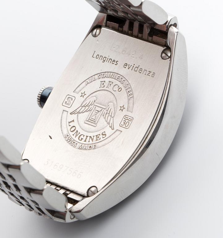 ARMBANDSUR, herr, stål, Longines Evidenza.