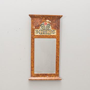 A painted Swedish mirror later part of the 19th century.