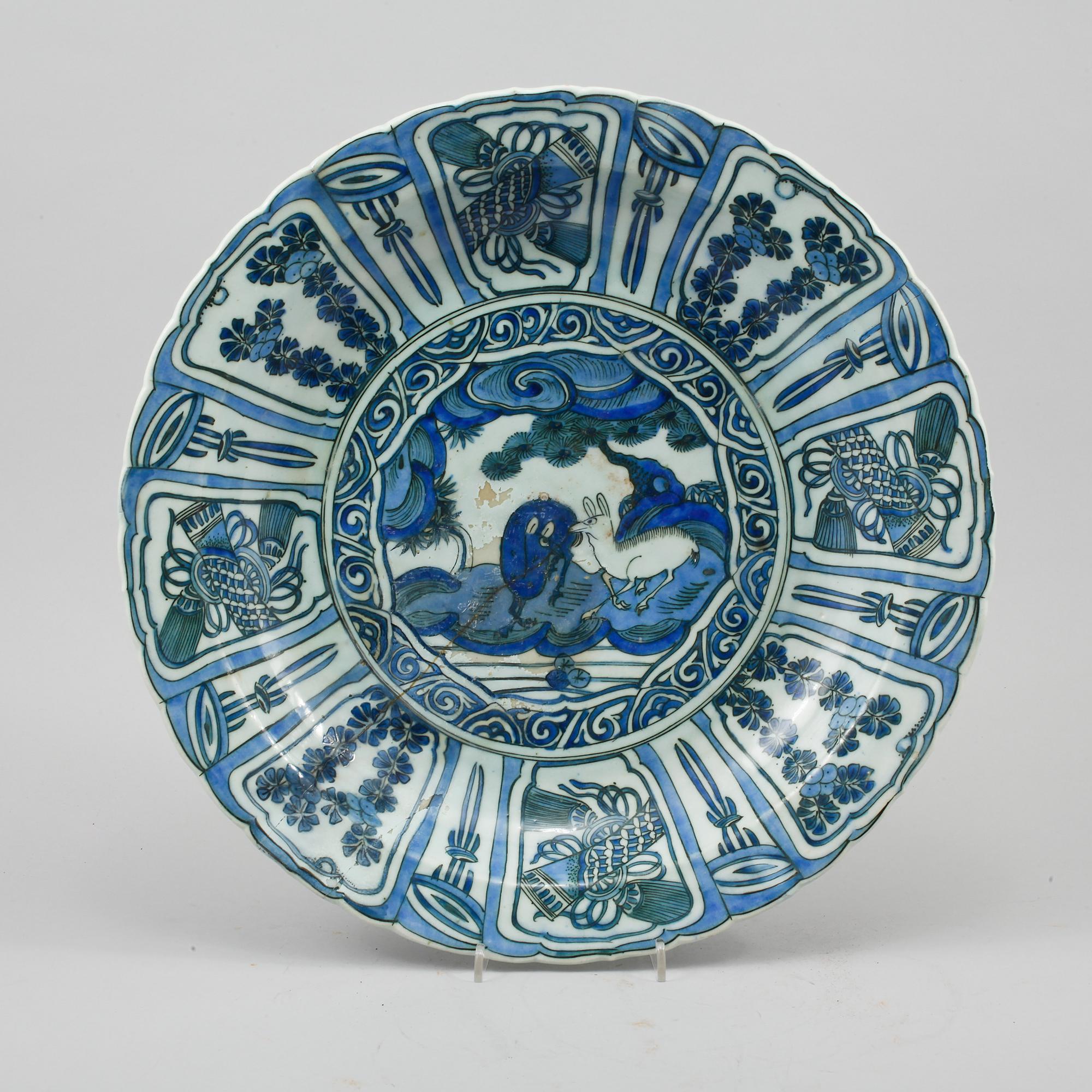 SKÅLFAT, porslin, Kina, Ming-dynastin, Wanli (1572-1620).