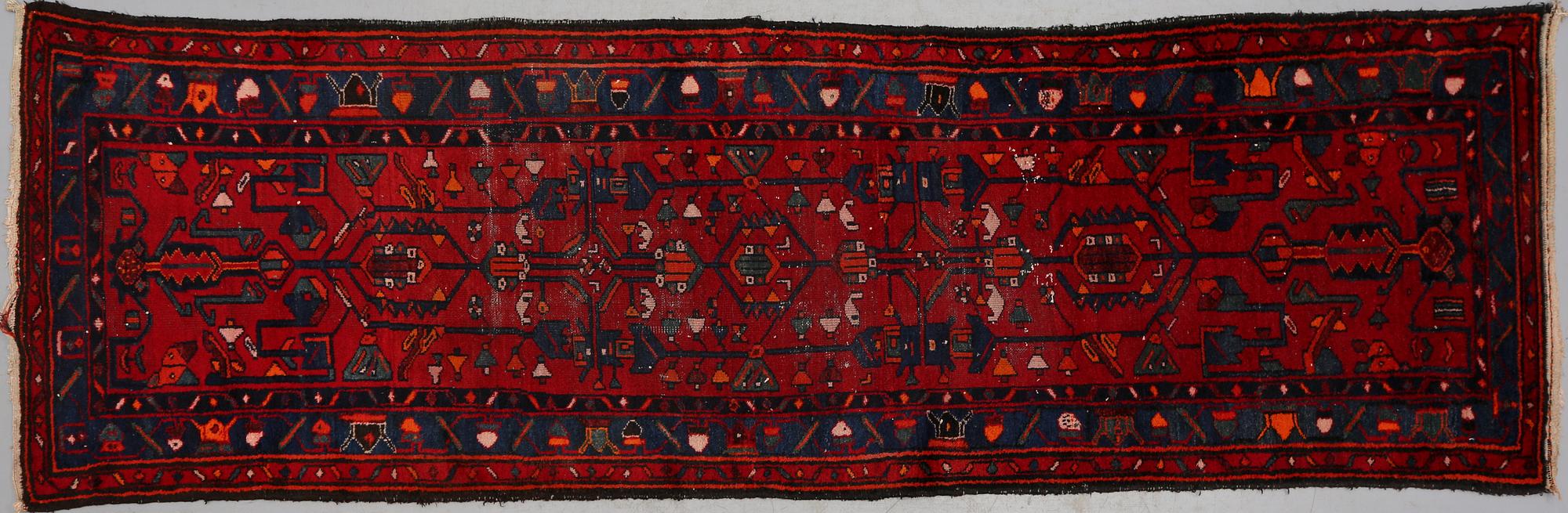 GALLERIMATTA, Hamadan, 1900-talets senare del, 302 x 96 cm.