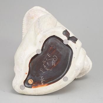 GUNNAR NYLUND, a stoneware sculpture of a monkey, Rörstrand mid 20th century.