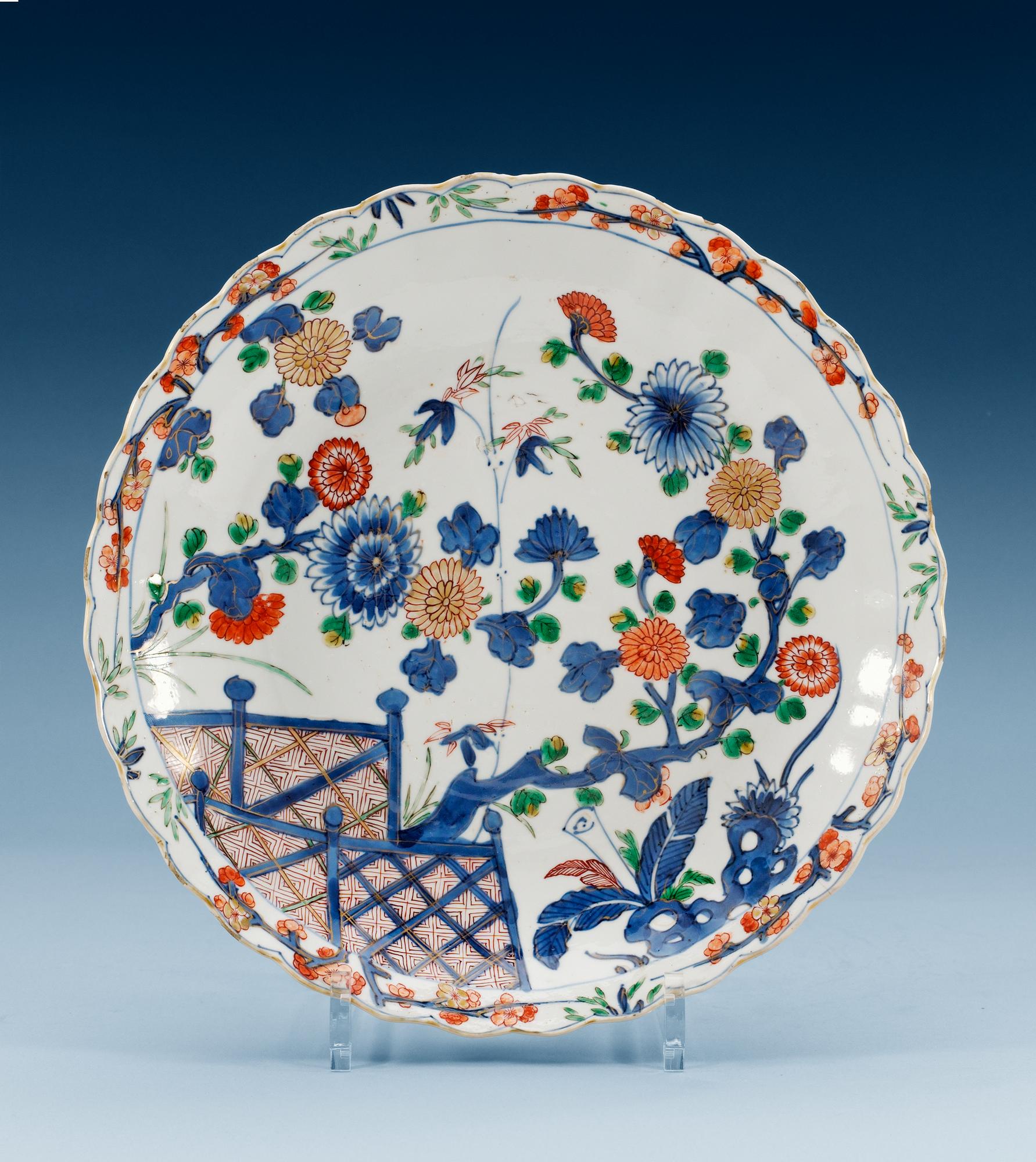 SKÅLFAT, porslin. Qing dynastin, Kangxi (1662-1722).