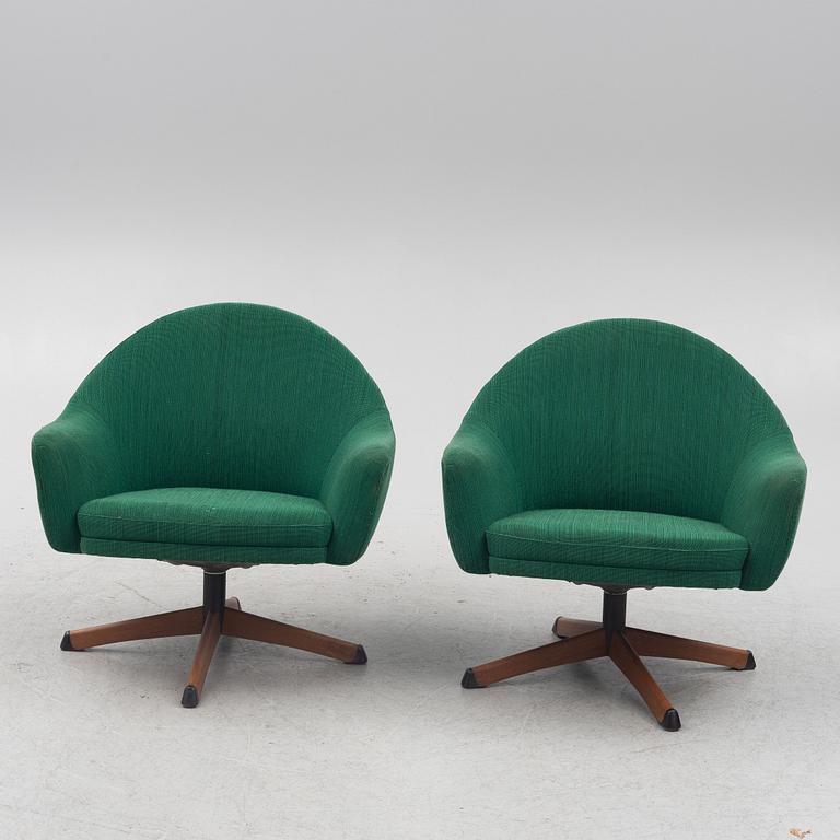Armchairs, a pair, third quarter of the 20th century.