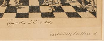 BERTIL BULL HEDLUND, etsning, signerad.
