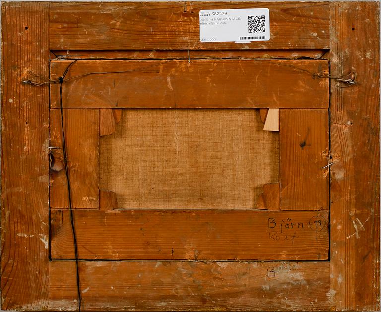 JOSEPH MAGNUS STÄCK, efter, 1800-tal, olja på duk.