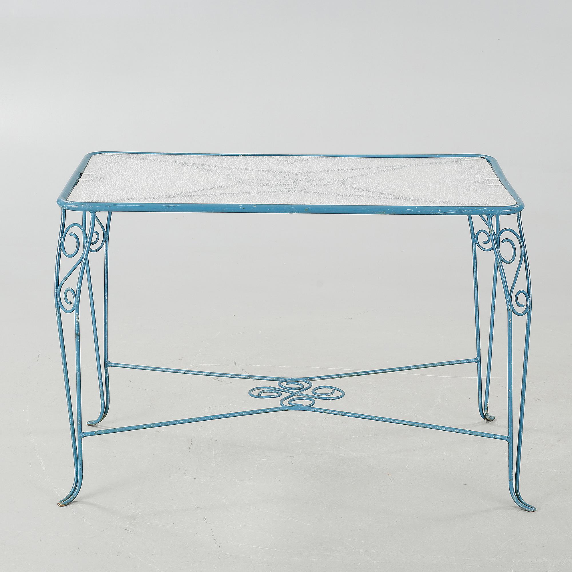 Four garden furnitures from the latter half of 20th century.
