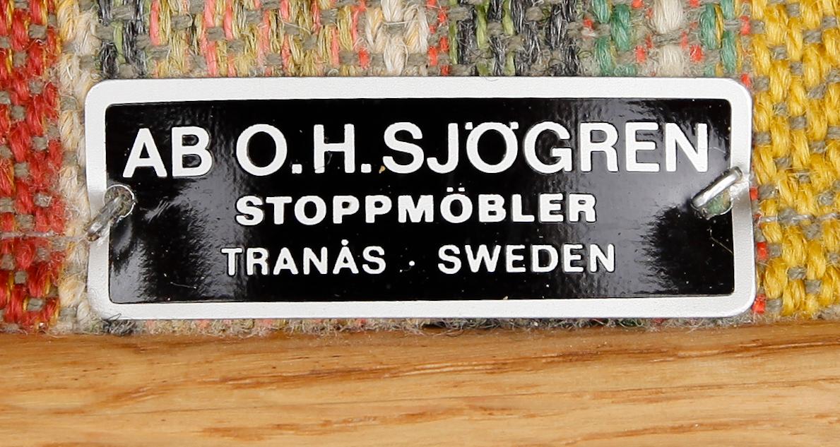 FÅTÖLJ, "Stora Fjäderbrickan", Carl Malmsten, 1900-talets mitt.