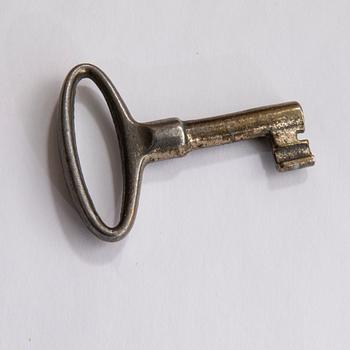 A 1920s  stained beech display cabinet.