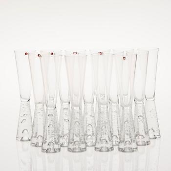 CHAMPAGNEGLAS, 15 st, "Arkipelago", Timo Sarpaneva, Iittala, 1980-93.