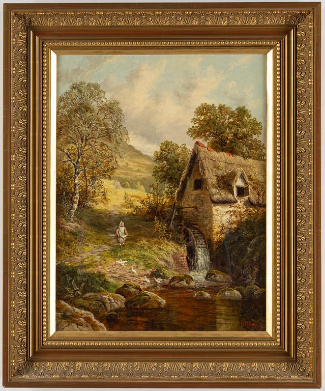 HENRY W. HENLEY, oil on canvas/panel, signed.