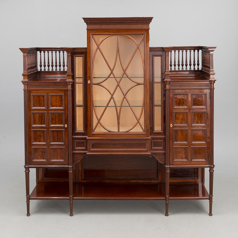 A RUSSIAN DISPLAY CABINET, english style, late 19th century.