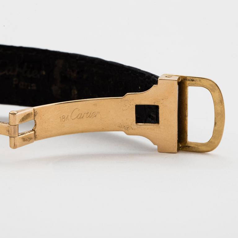 Cartier, Tank, wristwatch, 20,5, x 20 (28) mm.