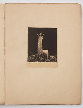 John Bauer, "Troll" 10 litografier i mapp/bok.