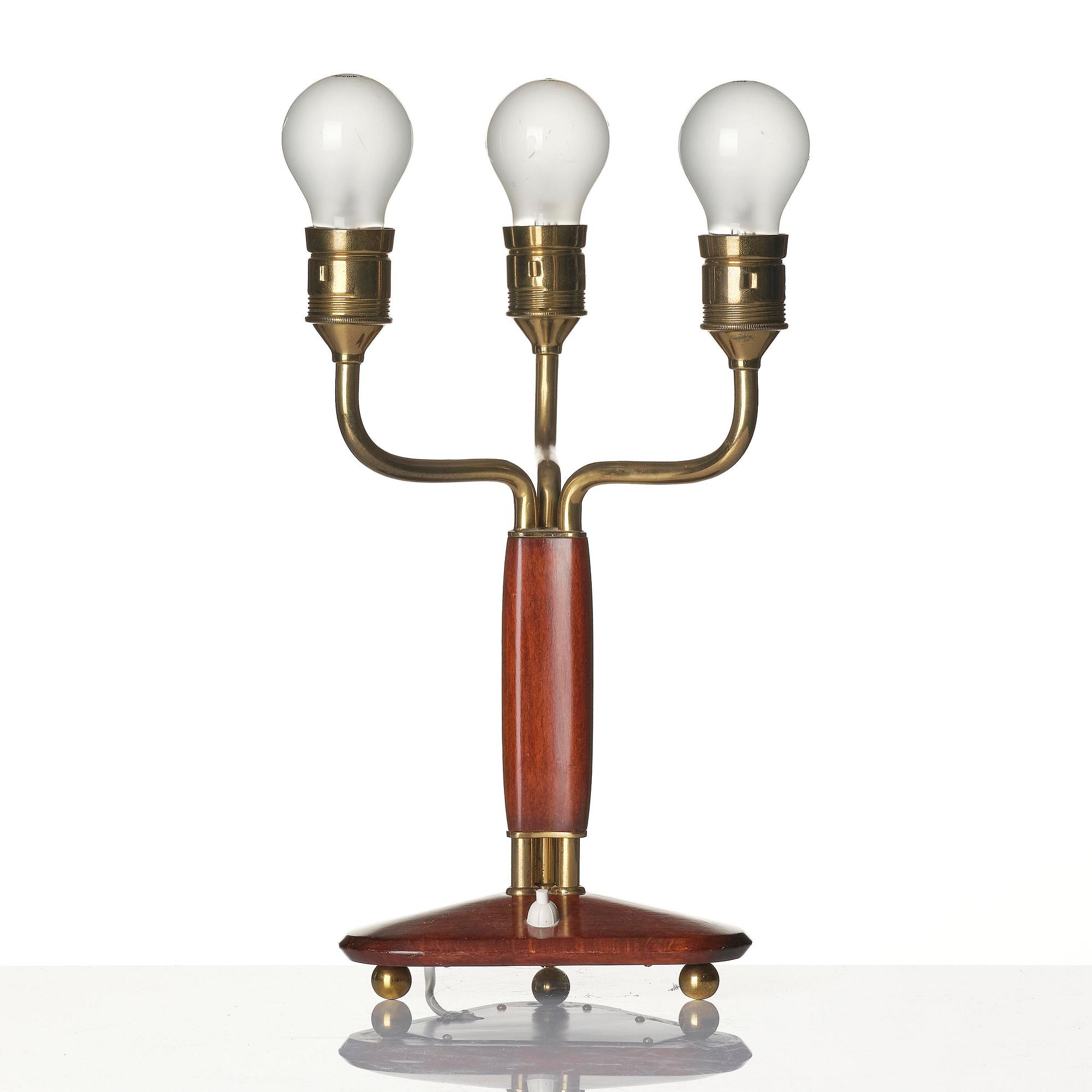 Carl-Axel Acking, a table lamp model "2687", Bröderna Malmströms Metallvarufabrik, Malmö, 1940s.