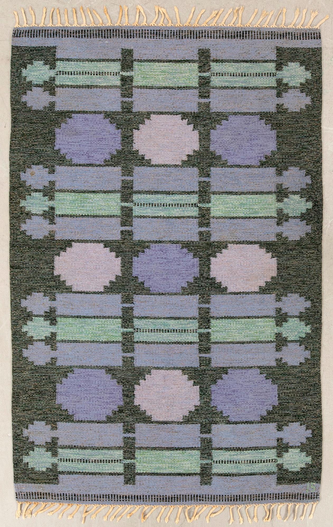 Ingegerd Silow, Rölakan rug signed, approx. 205x134 cm.