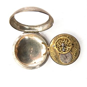 Fickur 3 st England/Frankrike 17/1800-tal silver.