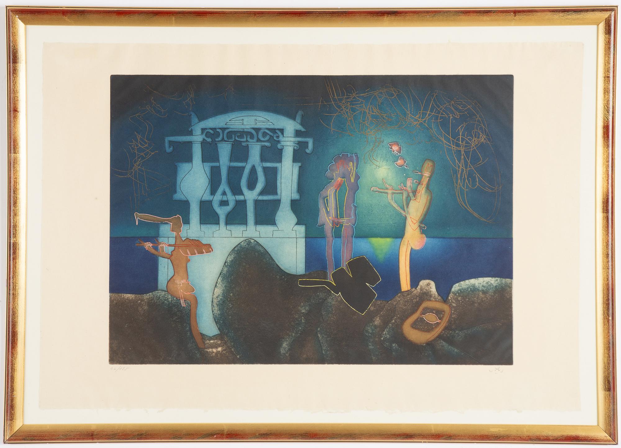 Roberto Matta, utan titel, ur "L'Arc, obscure des heures".