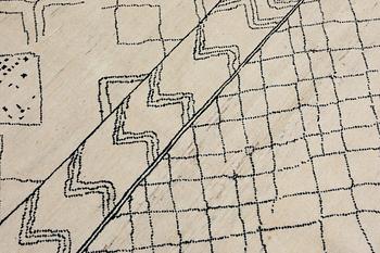 A Moroccan carpet, 295 x 201 cm.