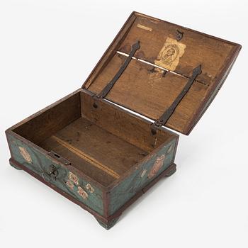 Box, folk art, Western Sweden, dated 1796.