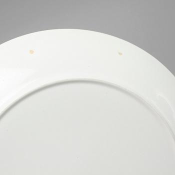 STIG LINDBERG, 6 st tallrikar, "Boro", porslin, Gustavsberg,