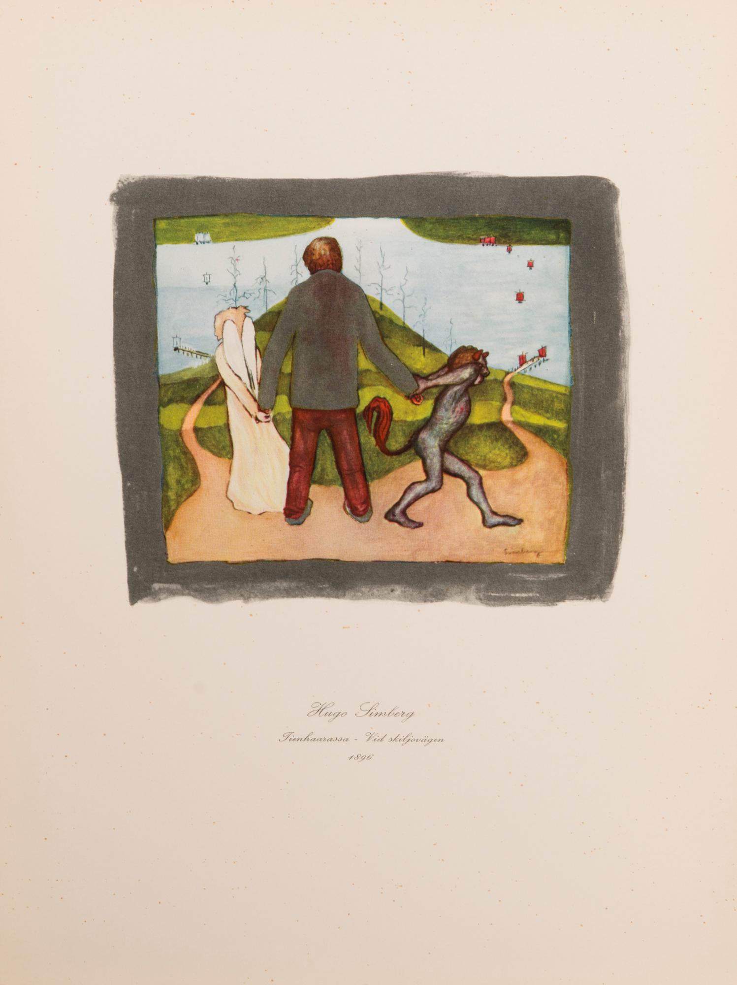 HUGO SIMBERG, after, a folder with 20 off-set printings, WSOY Porvoo 1952.