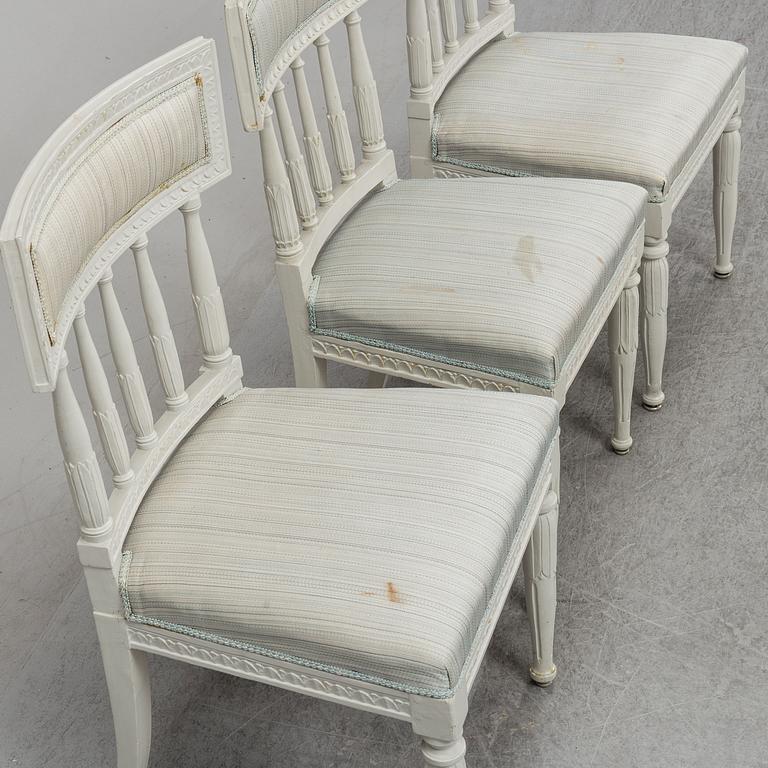 STOLAR, 3 st, sengustavianska, omkring år 1800.