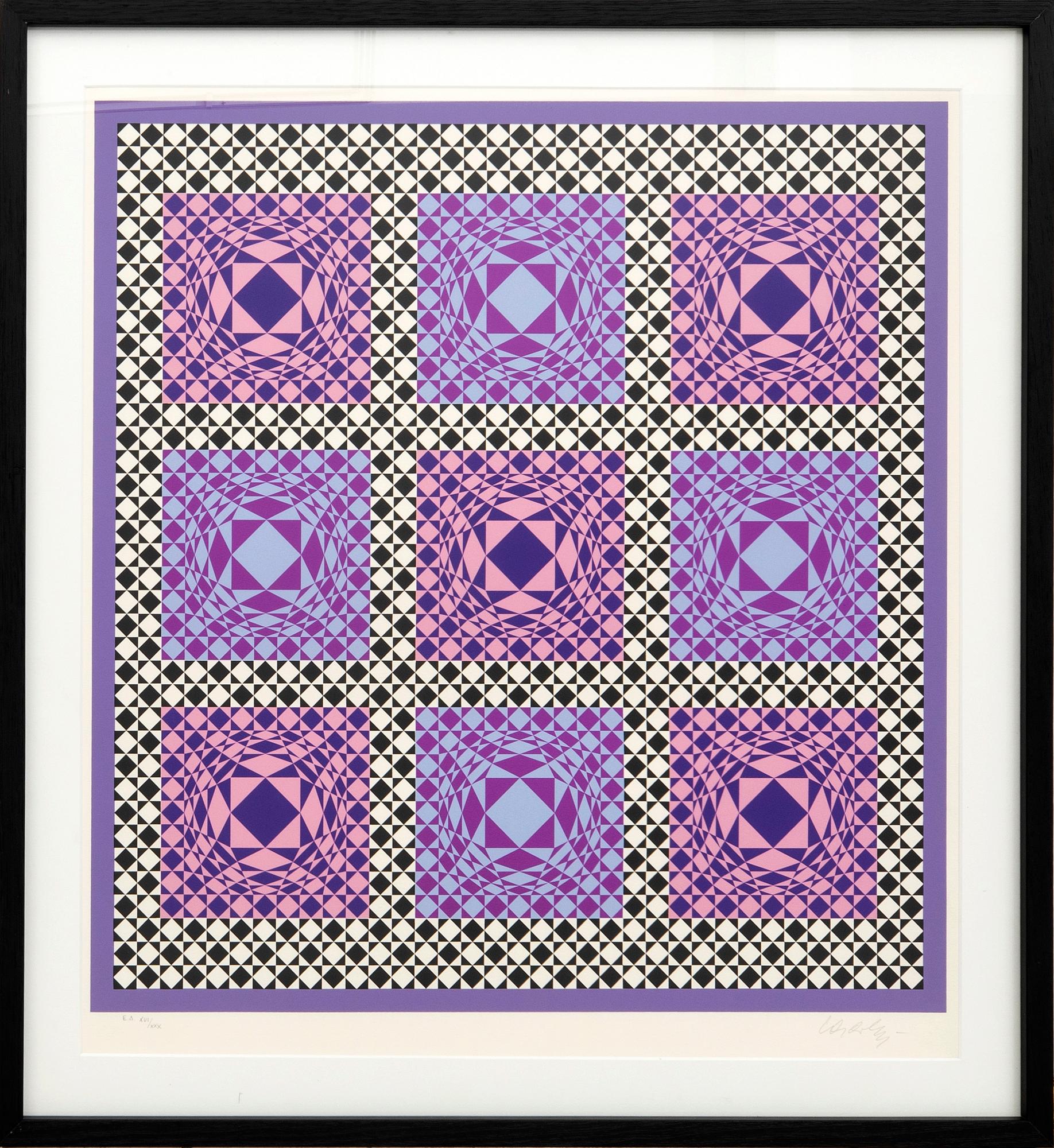 Victor Vasarely, Optisk komposition.