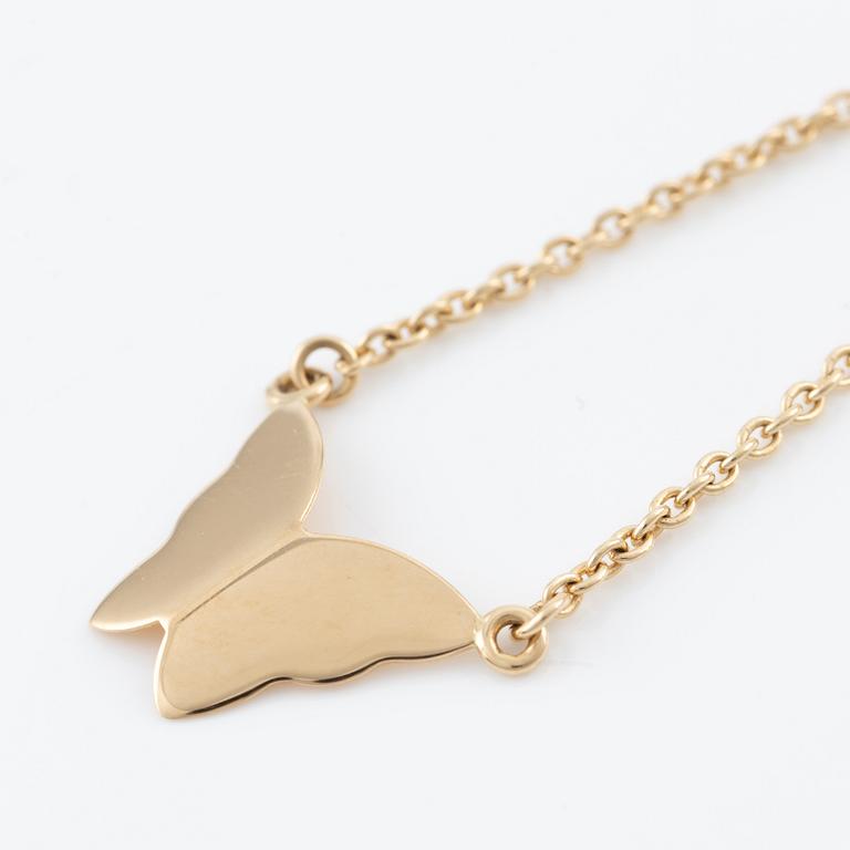 Efva Attling, collier, 18K guld, "Miss Butterfly".