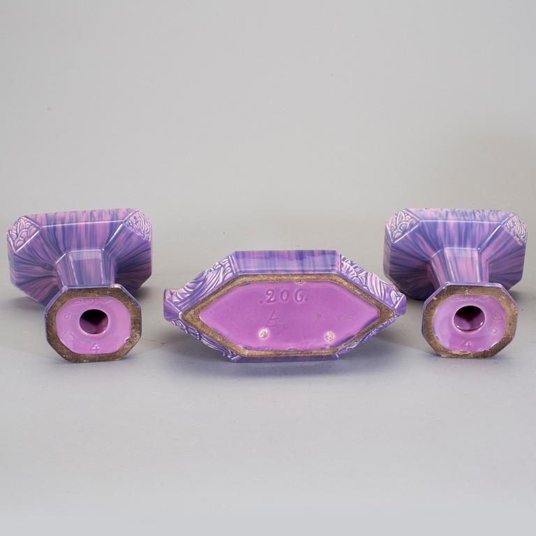 BORDSGARNITYR, 4 delar. Art Noveau, 1900-talets början.