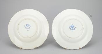 TALLRIKAR, flintgods, Kuznetsov/ KPM Dreylingsbusch Ryssland 1900-talets början.