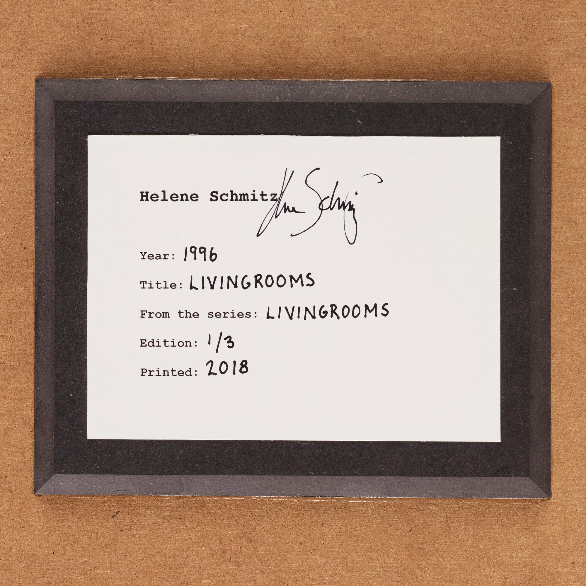 Helene Schmitz, "Livingrooms", 1996.