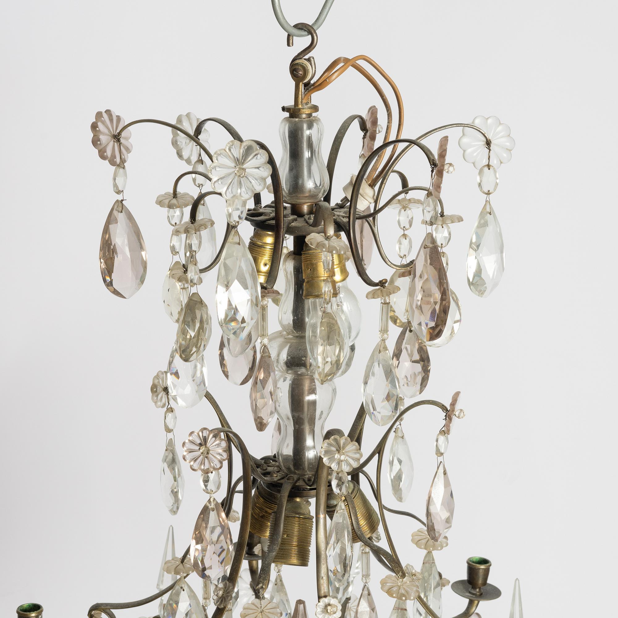 Chandelier, Baroque style, early 20th century.