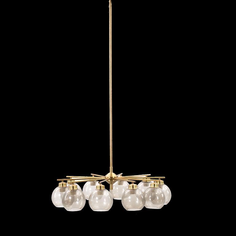 A WESTAL BRASS CEILING LAMP.