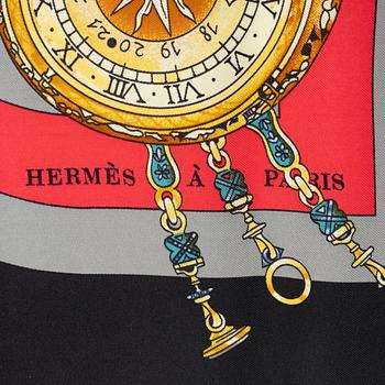 Hermès, scarf "La ronde des heures".