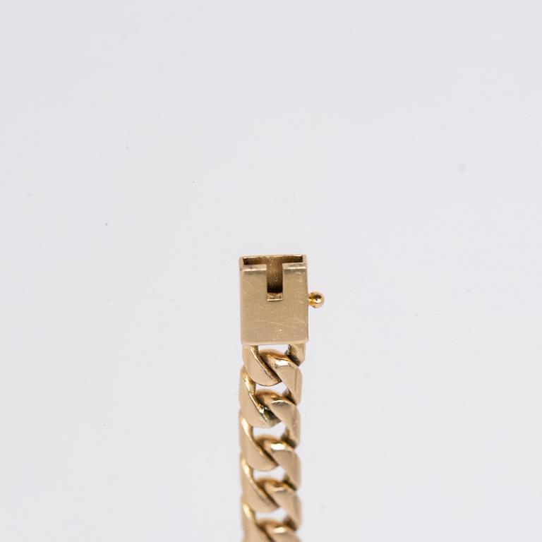 Bracelet, 14K gold with opals.