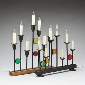 ADVENTSLJUSSTAKAR, 2 st, "Fantasi", Osram, 1960-tal.