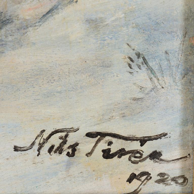 NILS TIRÉN, oil on canvas, signed and date 1920.