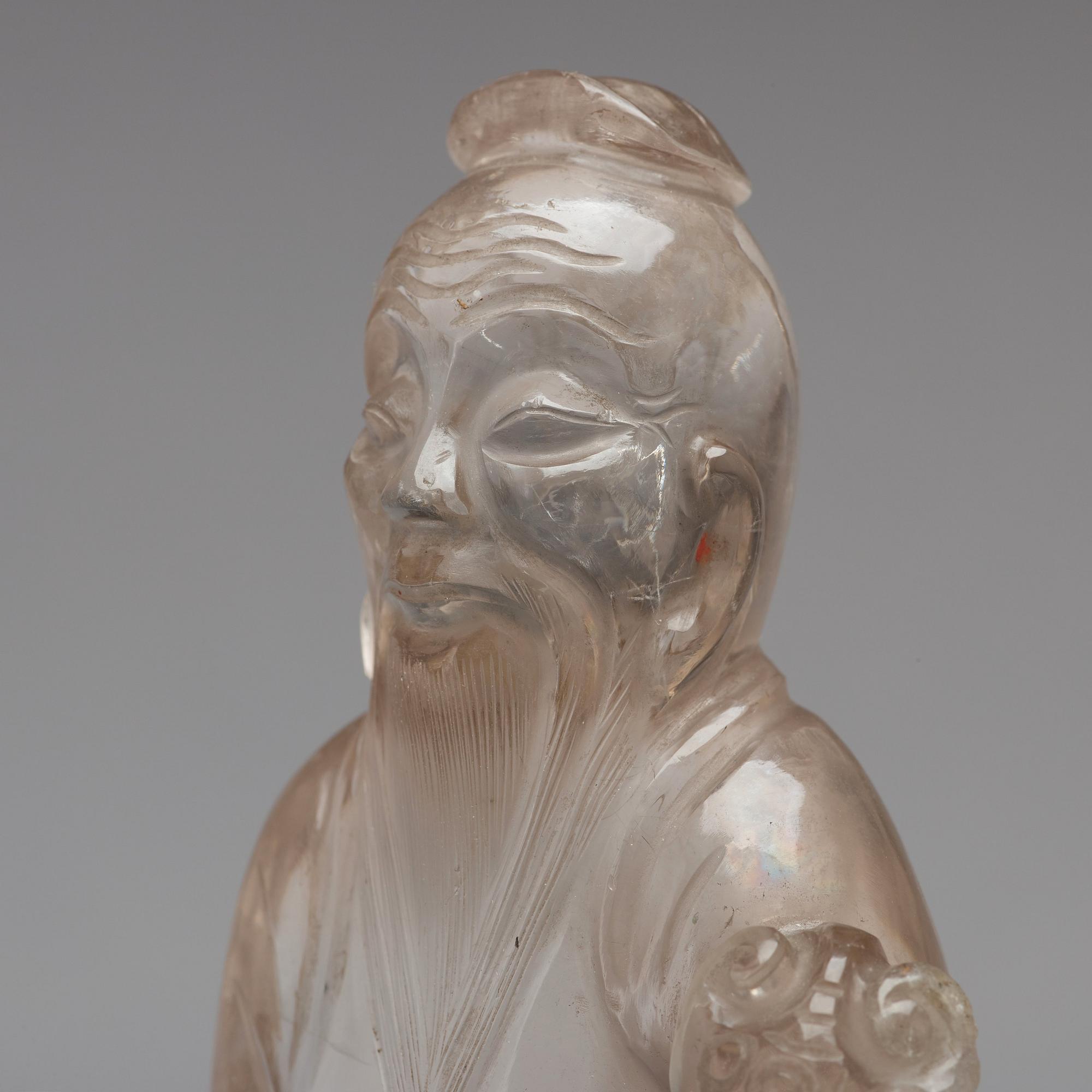FIGURIN, bergkristall. Sen Qing dynasti.